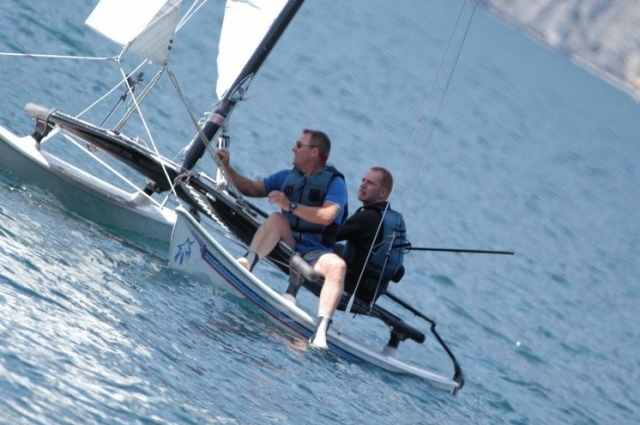  Lección en catamarán